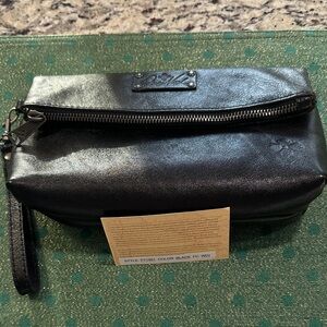 Patricia Nash Sleek Black Wristlet Clutch